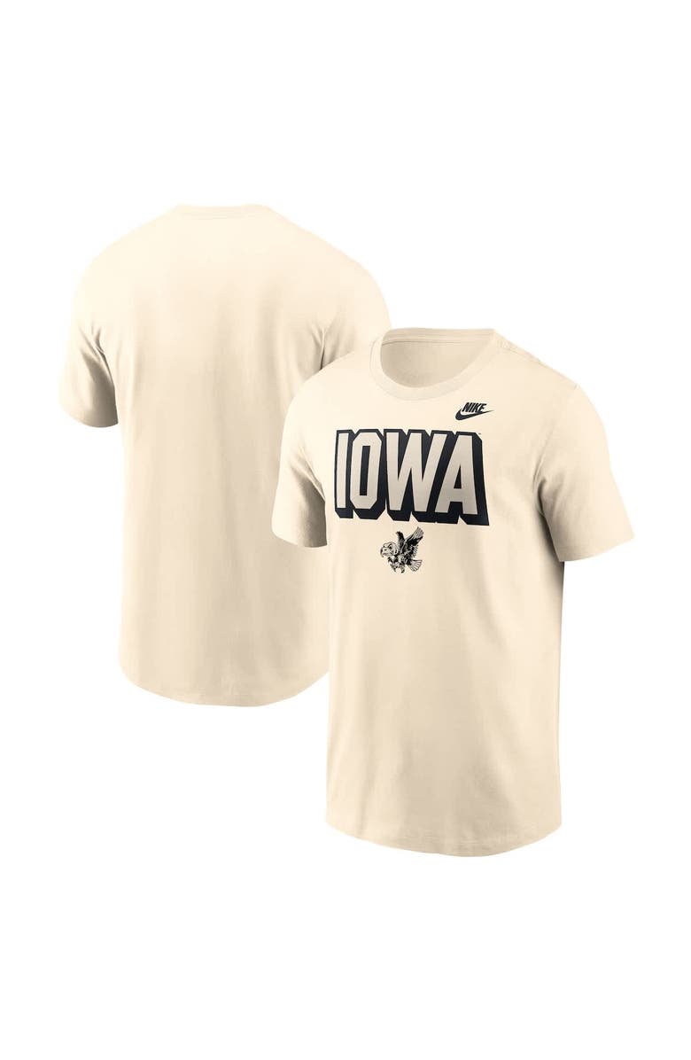 Nike Men's Nike Natural Iowa Hawkeyes Bold Fashion T-Shirt, Alternate, color, Natural