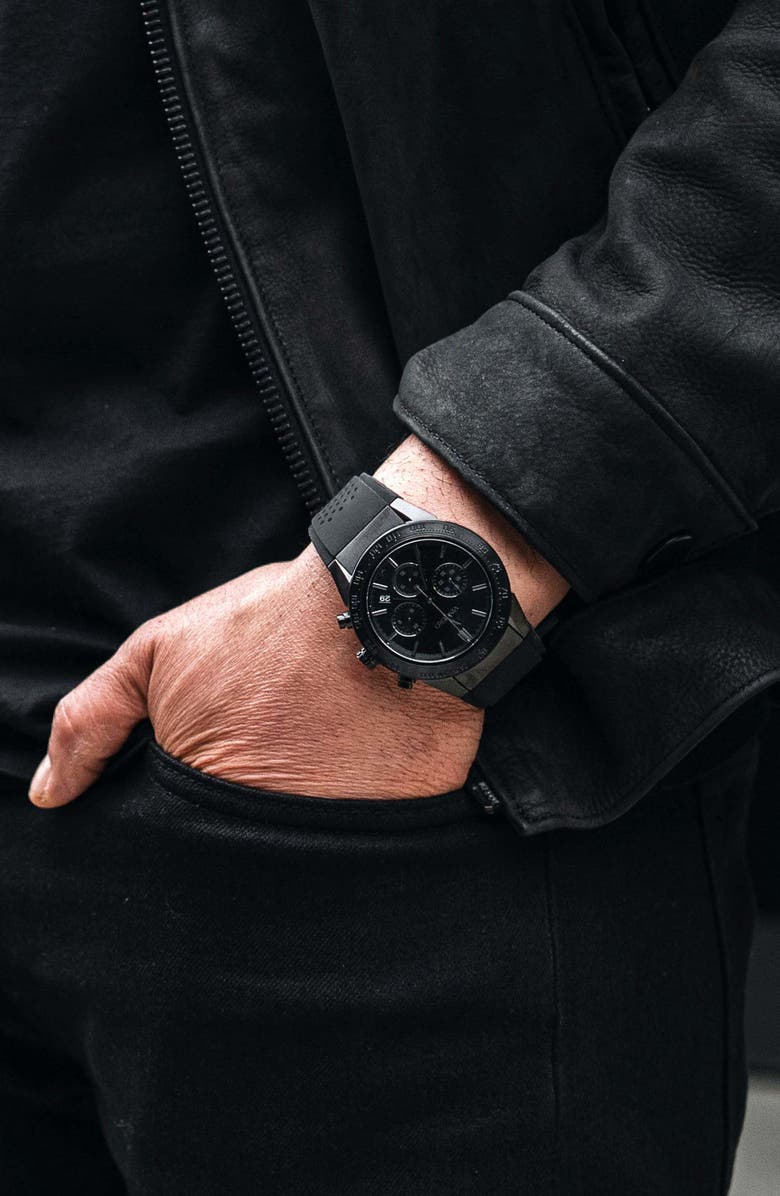 Vincero The Rogue Chronograph Silicone Strap Watch, 43mm, Alternate, color,