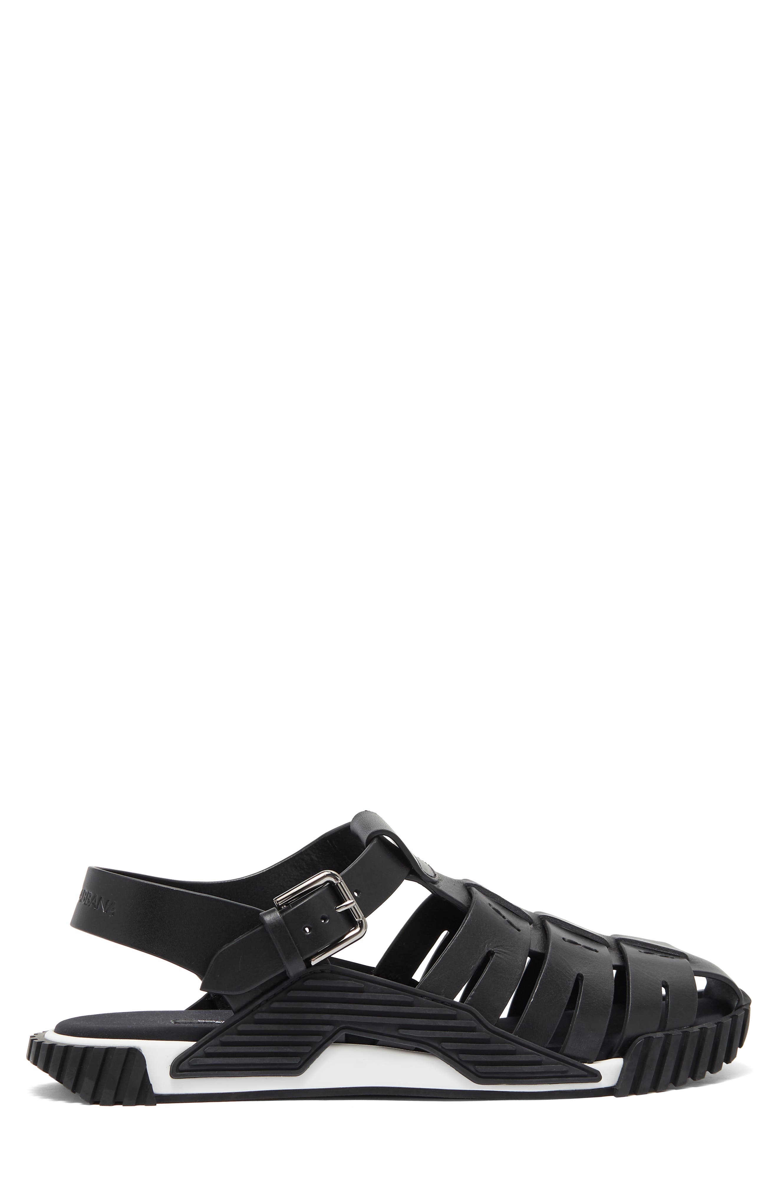 Dolce&Gabbana Leather Sandal, Alternate, color, 