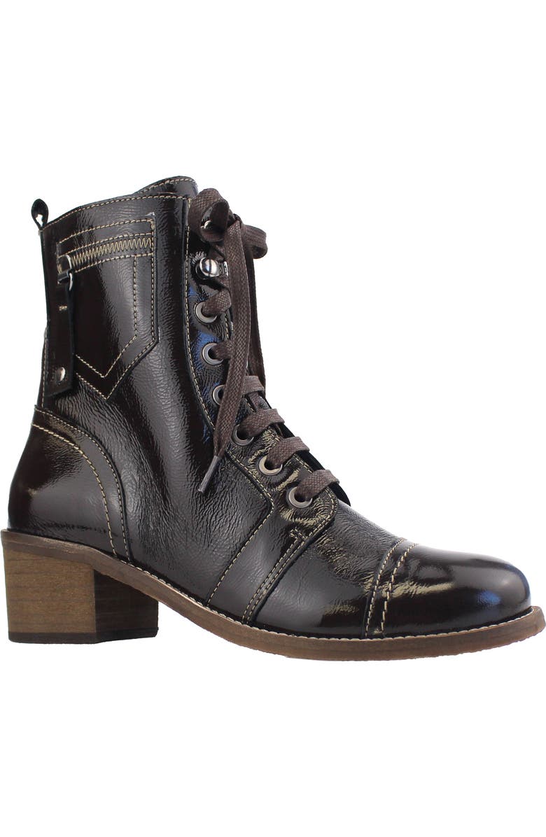 Unity in Diversity Patriot Bootie, Main, color, Brown Patent