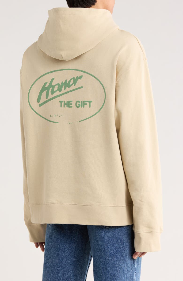 HONOR THE GIFT Better at Minding My Own Cotton Hoodie, Alternate, color, Taupe