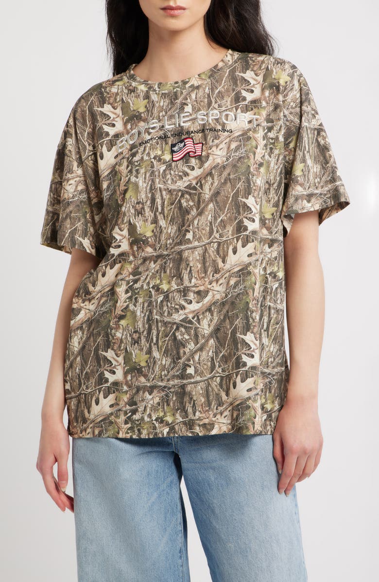 BOYS LIE Sport Boyfriend Slub T-Shirt, Main, color, Camo