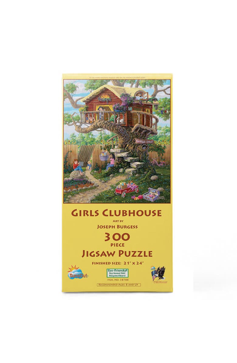 Sunsout Girls Clubhouse 300 piece Jigsaw Puzzle for Adults, Alternate, color, Multicolor