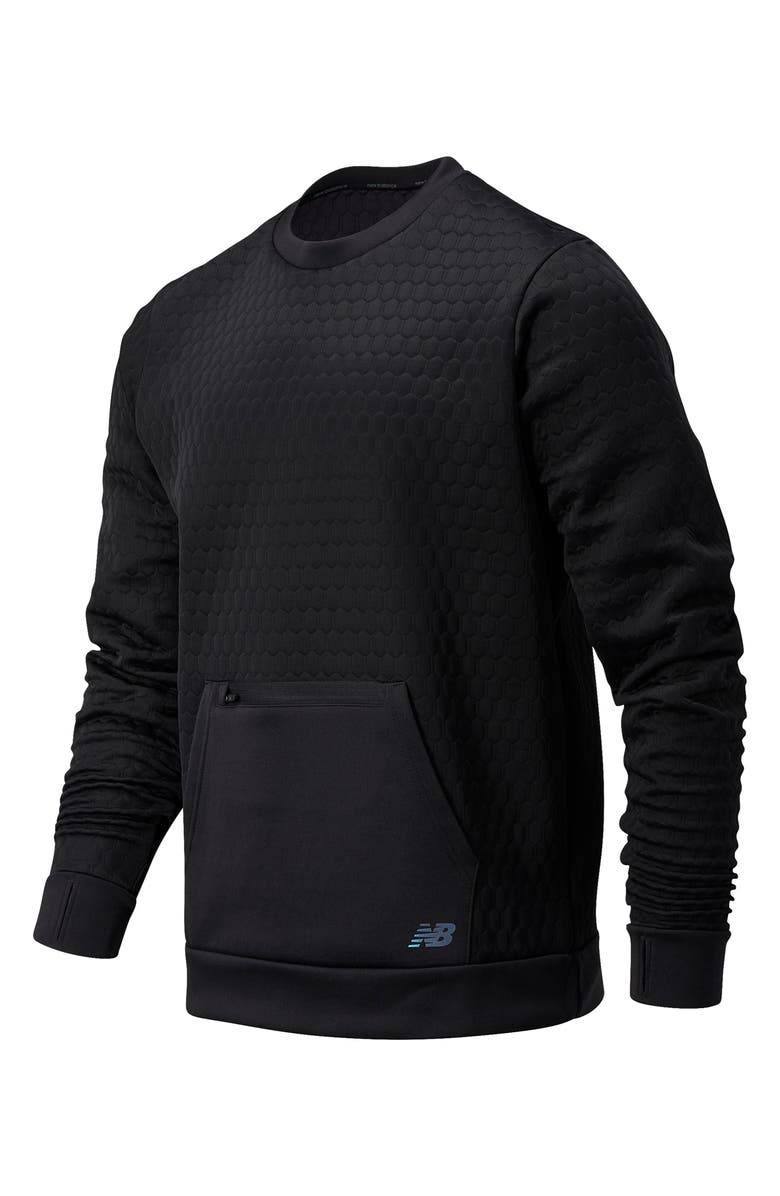 New Balance Heat Loft Quilted Crewneck Sweatshirt, Main, color,