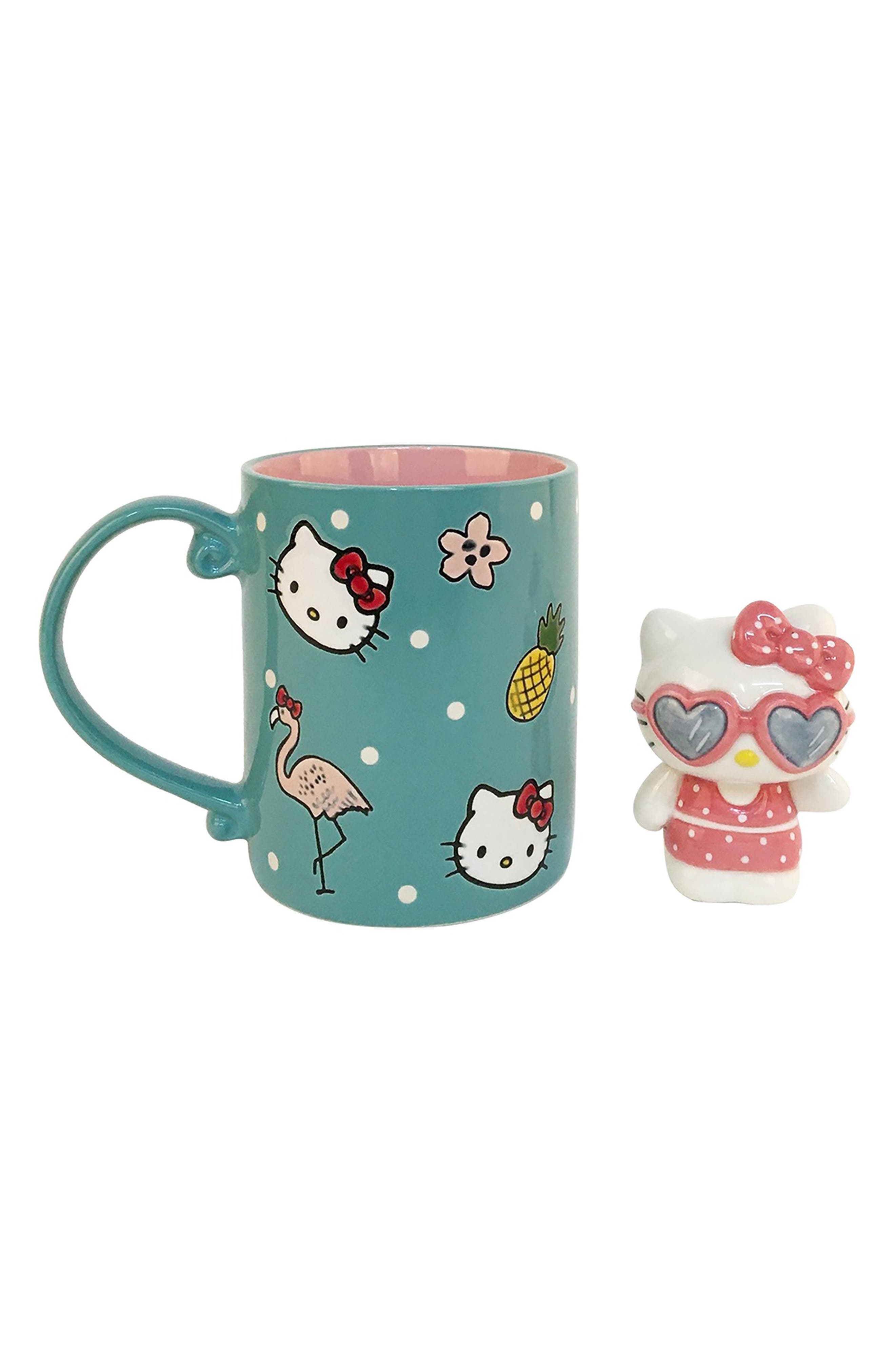 Blue Sky Clayworks Hello Kitty Polka Dot Mug & Figurine Set