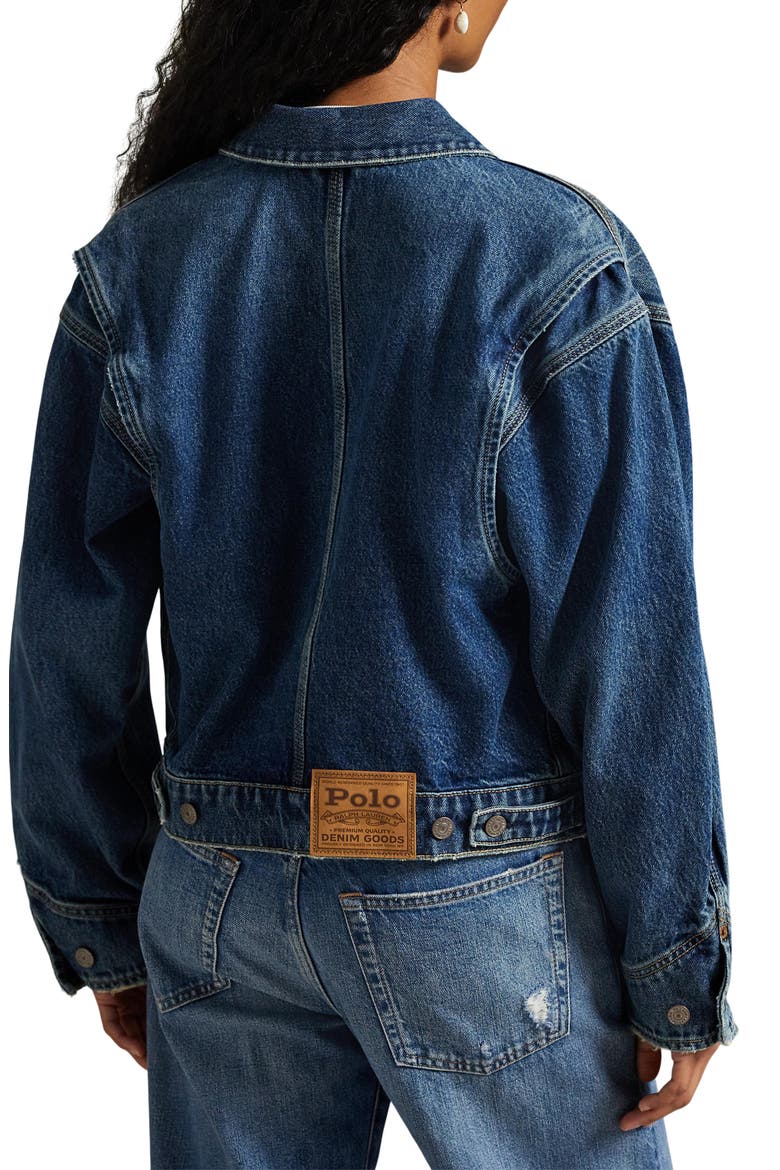 Dungaree Denim Jacket, Alternate, color, MENDEZ WASH