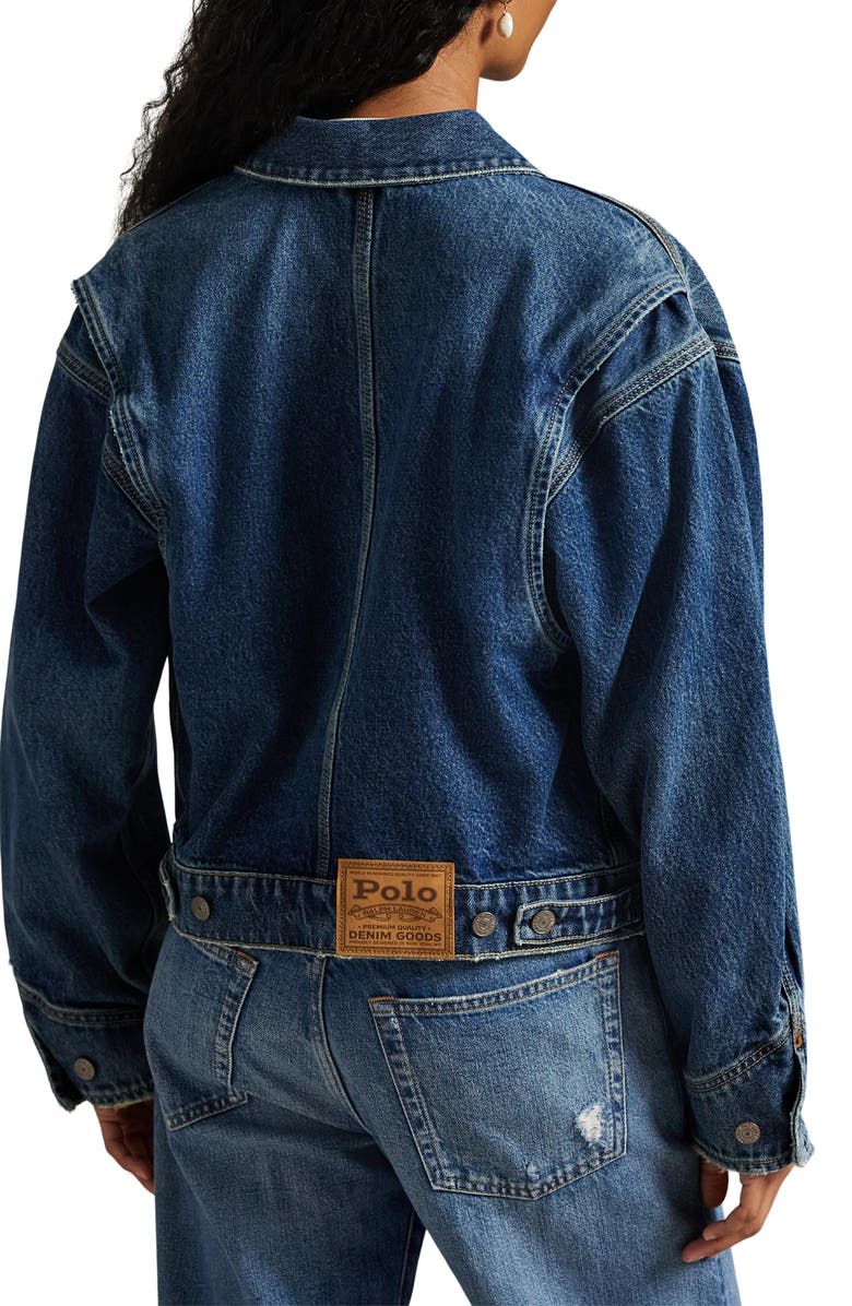 Polo Ralph Lauren Dungaree Denim Jacket, Alternate, color, Mendez Wash