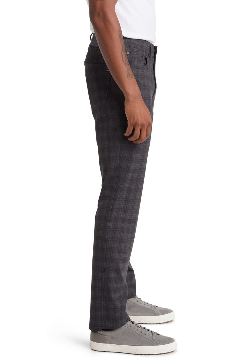 Chuck Plaid Hi Flex Slim Fit Five-Pocket Pants, Alternate, color, CEMENT