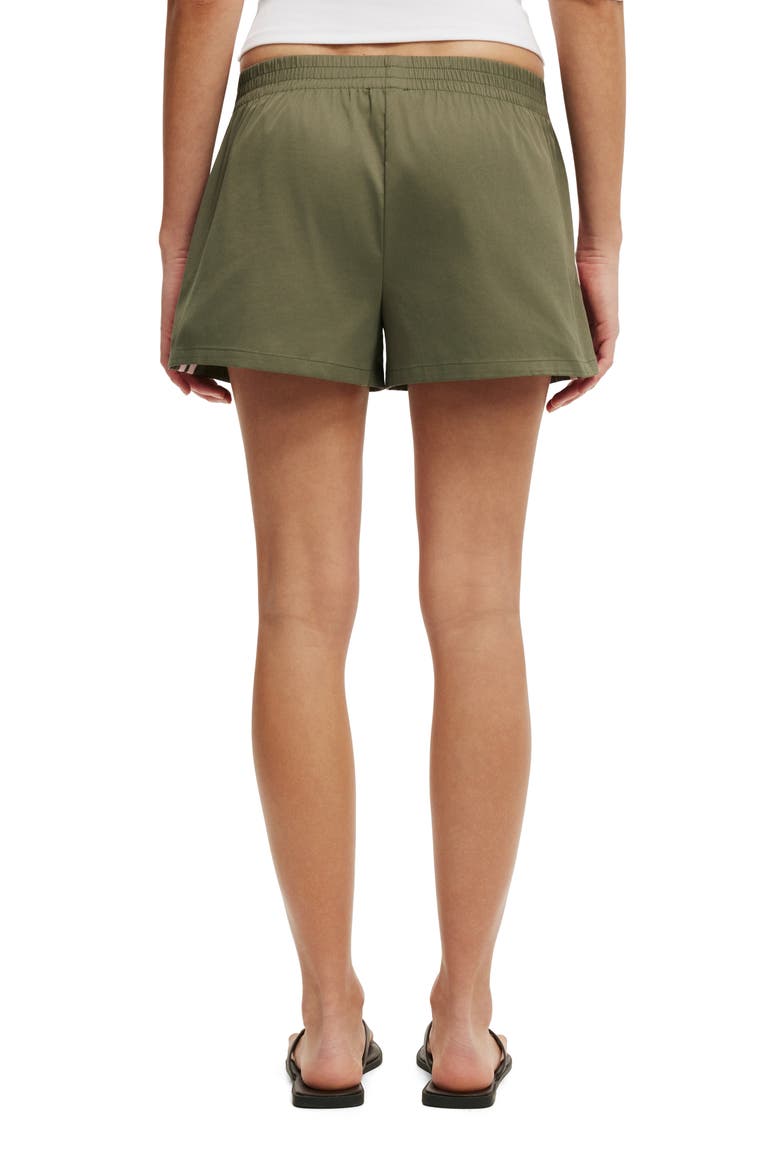 Women's Nyla Woven Sport Short, Alternate, color, Khaki Babydoll Pink Stripe