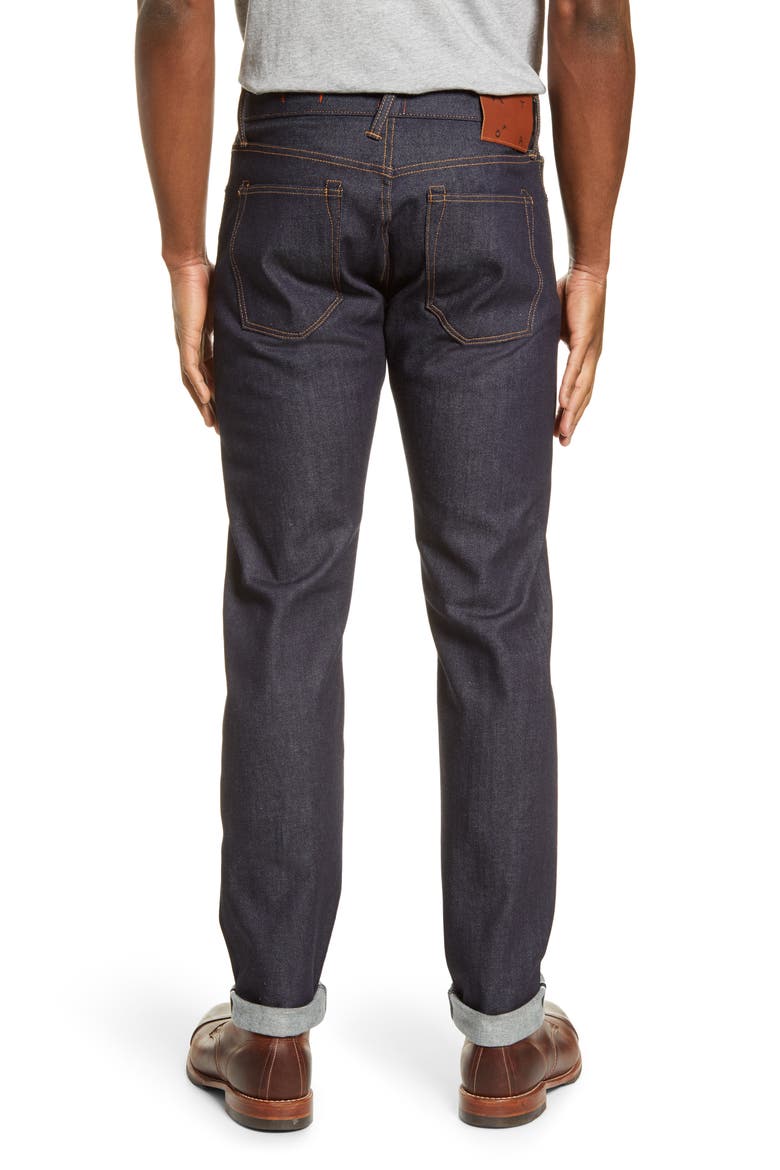 The Pen Slim 10.5-Ounce Selvedge Jeans, Alternate, color, INDIGO RAW