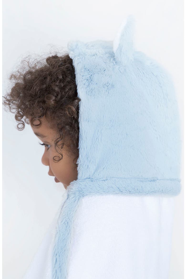 Hooded Towel & Plush Blankie Bath Bundle, Alternate, color, BLUE