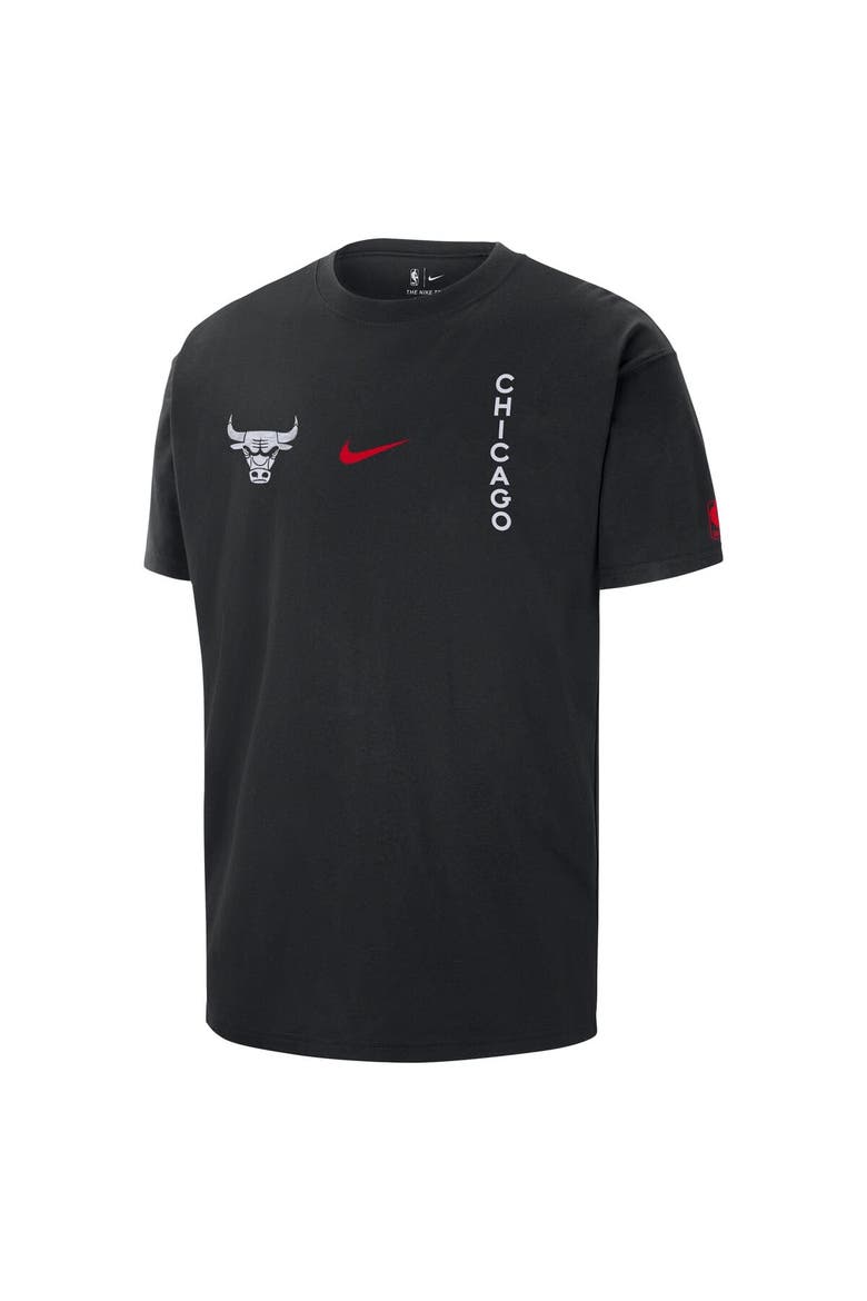 Men's Nike Black Chicago Bulls 2023/24 City Edition Courtside Max90 T-Shirt, Alternate, color, Black