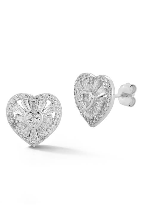 Heart Stud Earrings