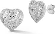 GLAZE JEWELRY Heart Stud Earrings