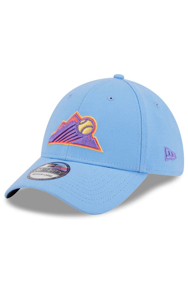 New Era Men's New Era Light Blue Colorado Rockies 2025 City Connect 39THIRTY Flex Hat, Main, color, Light Blue