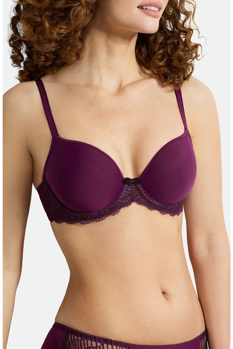 La Femme Underwire T-Shirt Bra, Alternate, color, WINTER BLO