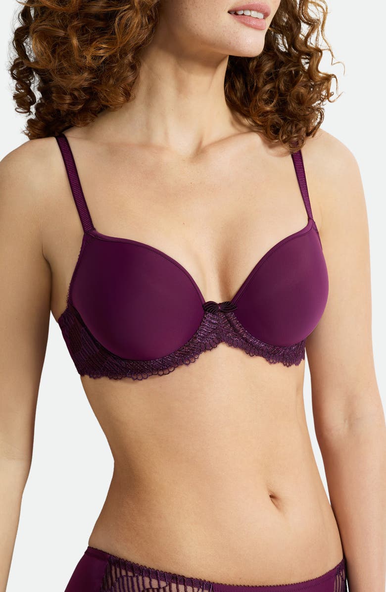 Wacoal La Femme Underwire T-Shirt Bra, Alternate, color, Winter Blo