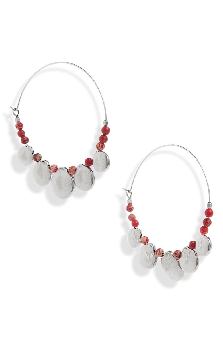 Isabel Marant Adriel Large Hoop Earrings, Main, color, 