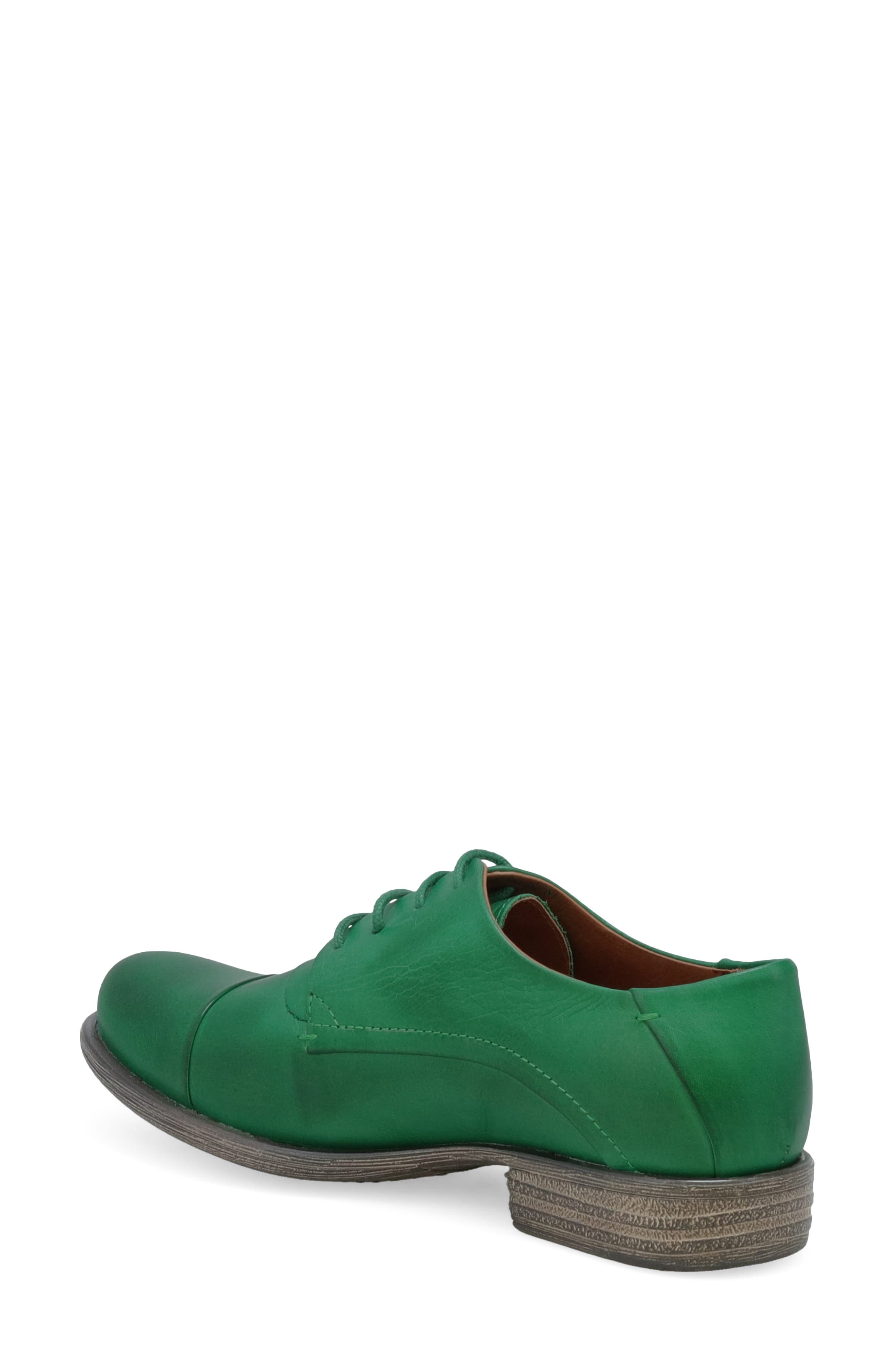 Letty Oxford Flat, Alternate, color, EMERALD