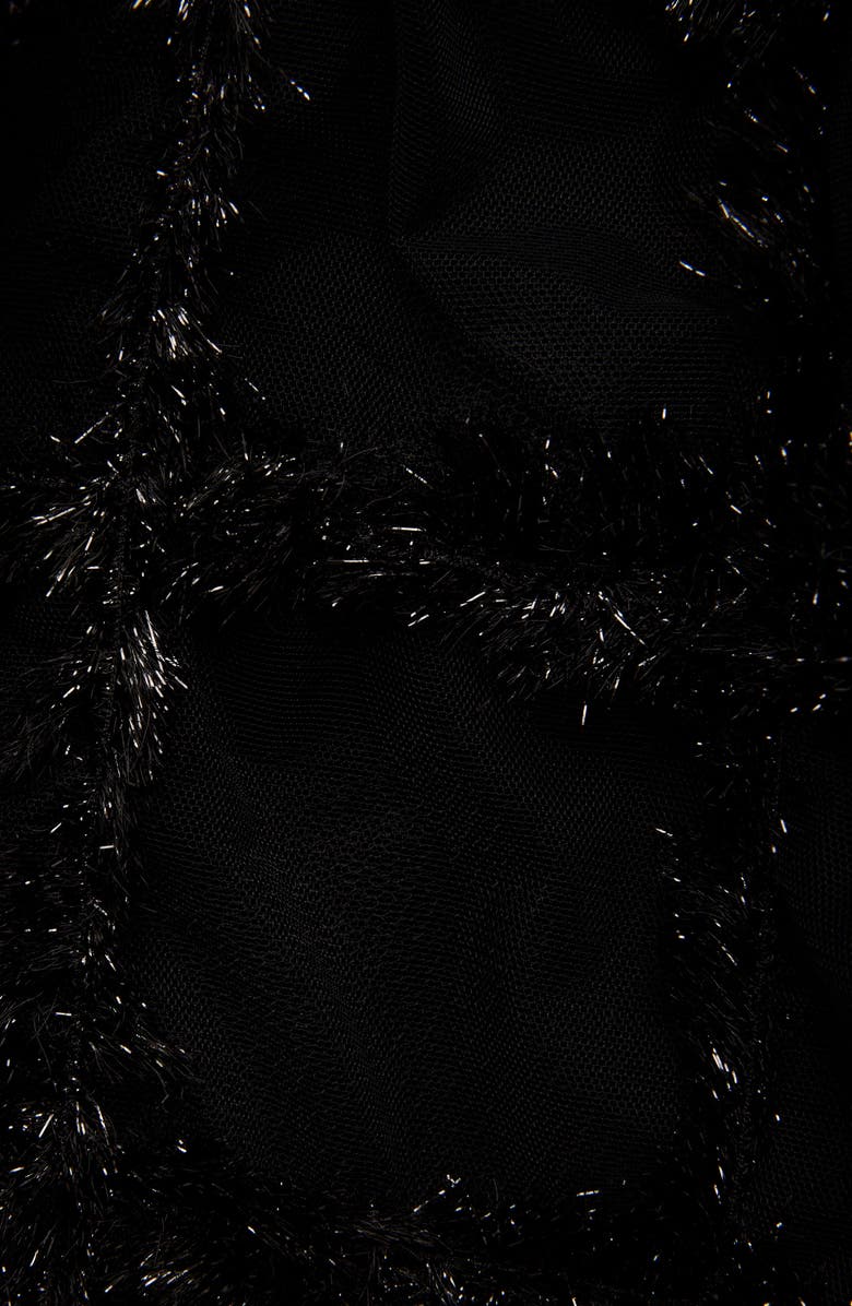 Simone Rocha Tinsel Check Tulle Skirt, Alternate, color, 