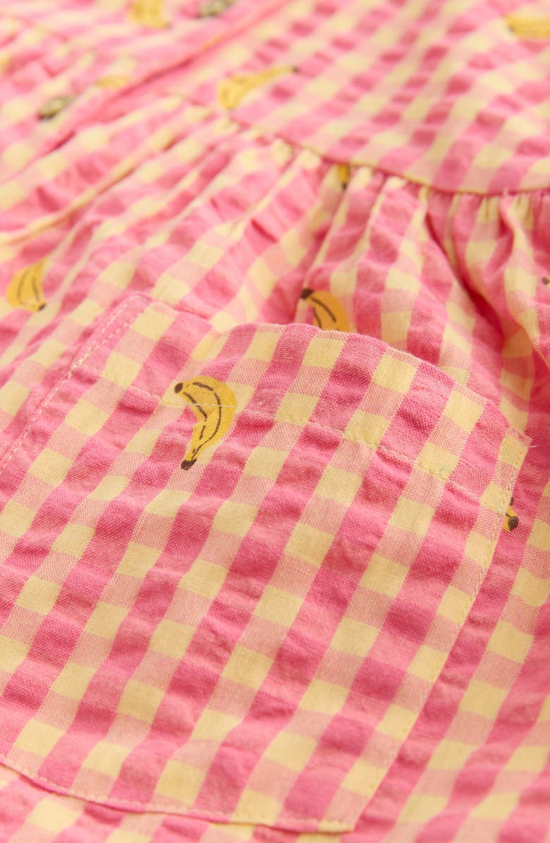 NEXT Kids' Gingham Cotton Romper, Alternate, color, Pink
