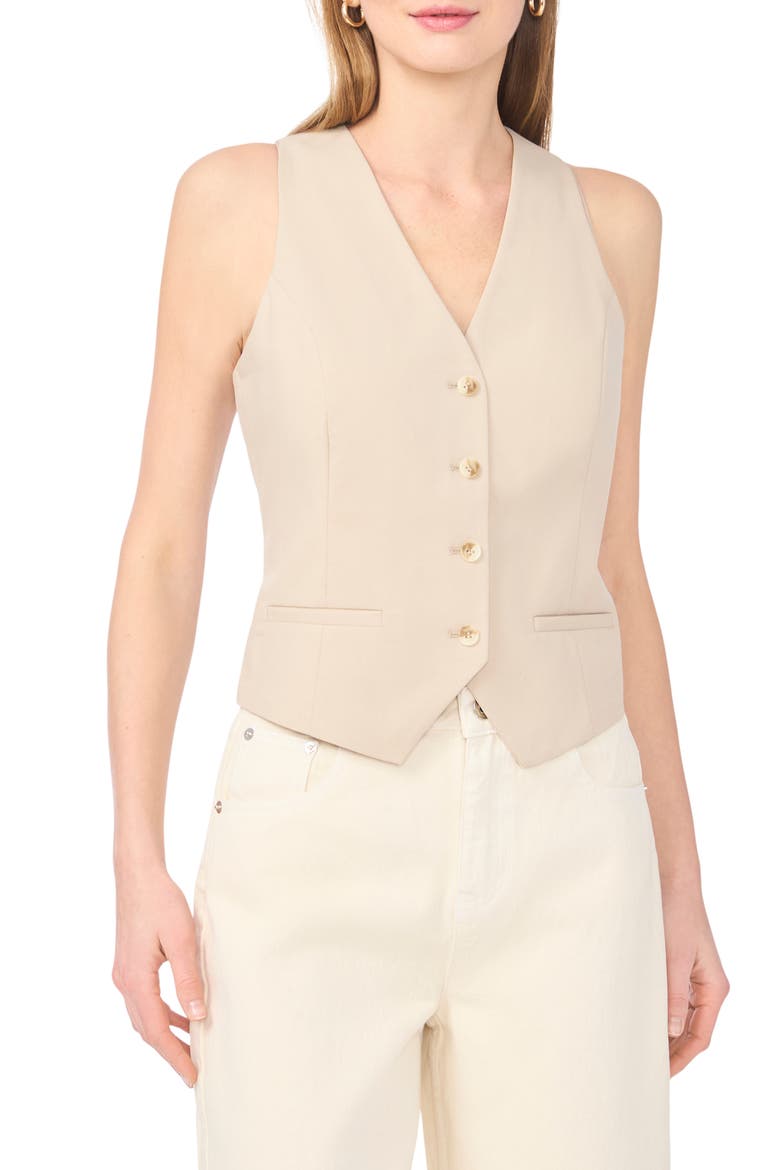 Twill Vest, Main, color, PEPPERCORN