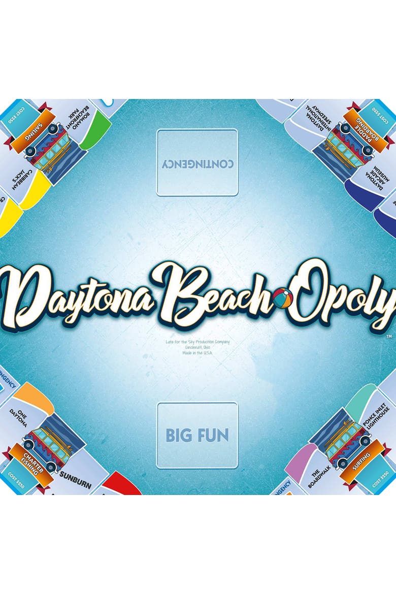 Daytona Beach Opoly Board Game, Alternate, color, Multicolored