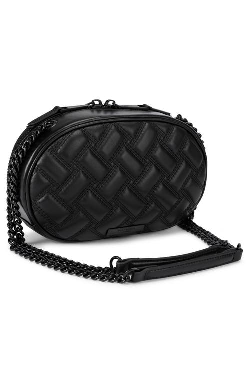 Kurt Geiger London Kensington Small Leather Oval Camera Bag In Black