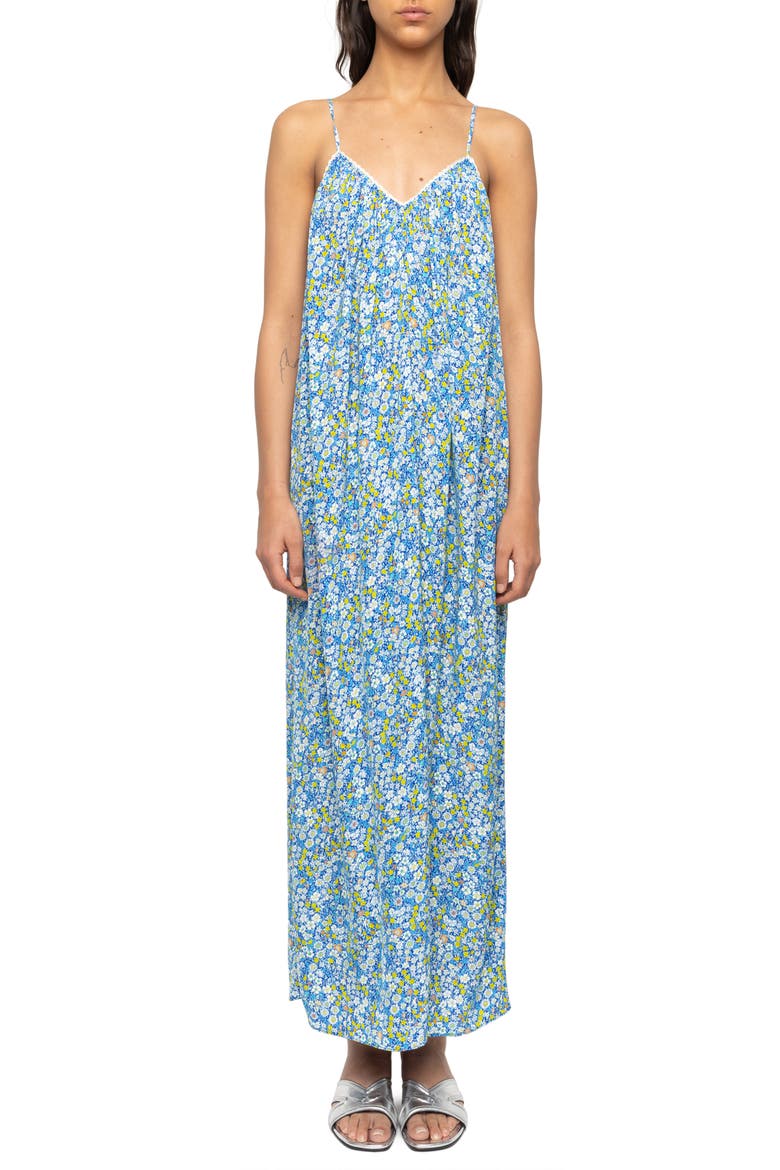 Ristym Liberty Floral Sundress, Main, color, PEAR