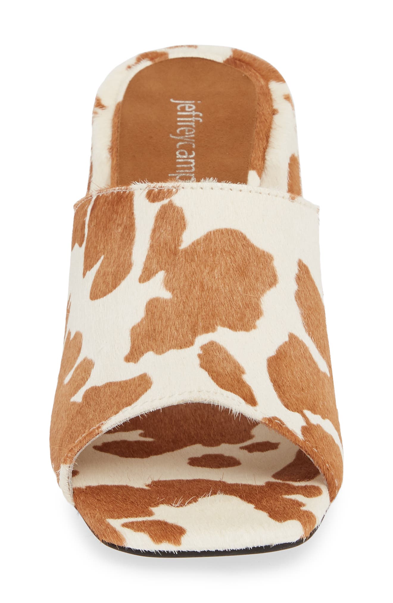 Jeffrey Campbell Colossal Big Heel Genuine Calf Hair Mule, Alternate, color, 