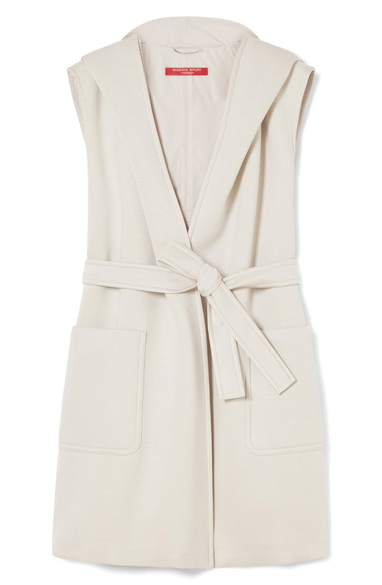 Marina Rinaldi Abbono Hooded Scuba Vest, Alternate, color, Ice