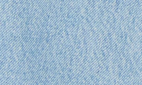 Mother The Bruised Bruiser Collarless Denim Jacket In Blue