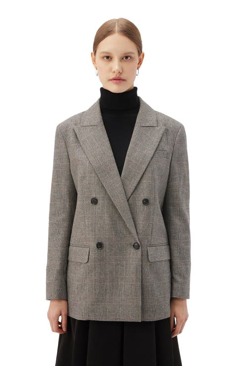 Double-Breasted Cashmere Blazer