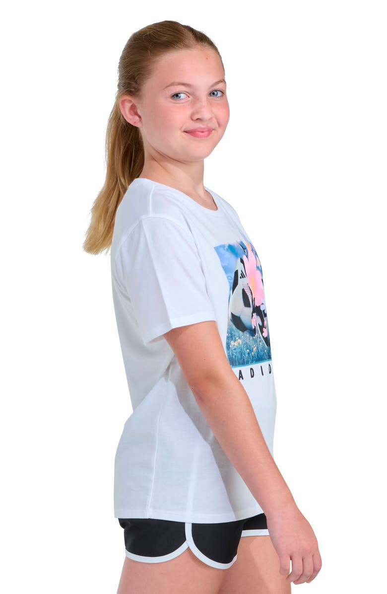 adidas Kids' Jersey Graphic T-Shirt, Alternate, color, White