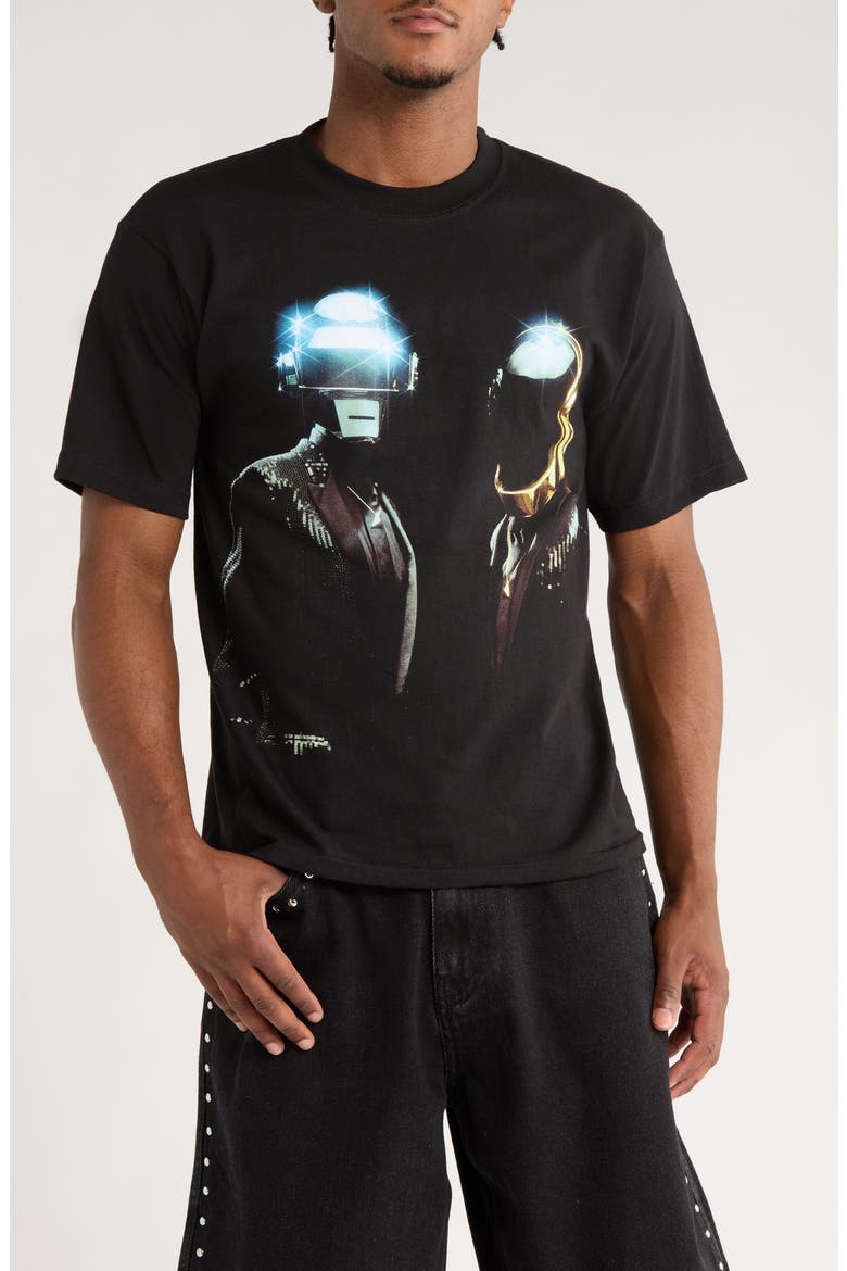 x Daft Punk Duo Cotton Graphic T-Shirt (Men) | Nordstrom