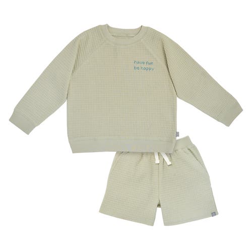 Modern Moments™ By Gerber Long Sleeve Top And Shorts Set In Light Green