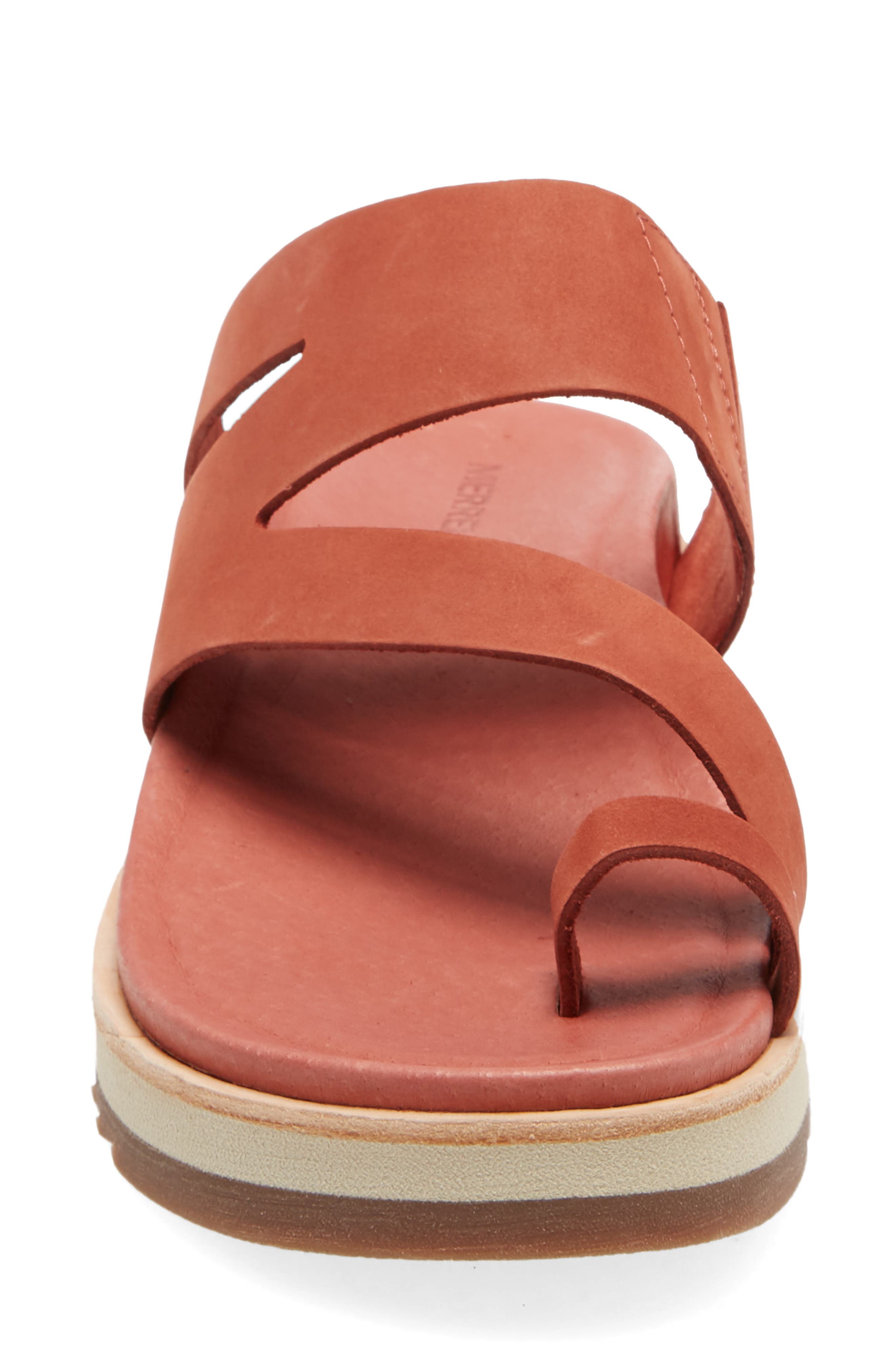Juno Wrap Sandal, Alternate, color, REDWOOD LEATHER