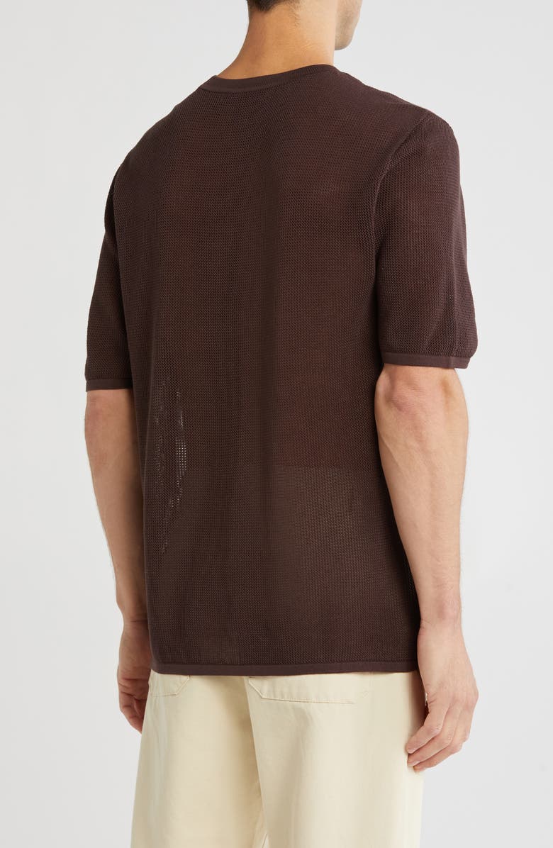 rag & bone Payton Cotton Crewneck Knit T-Shirt, Alternate, color, Dark Brown