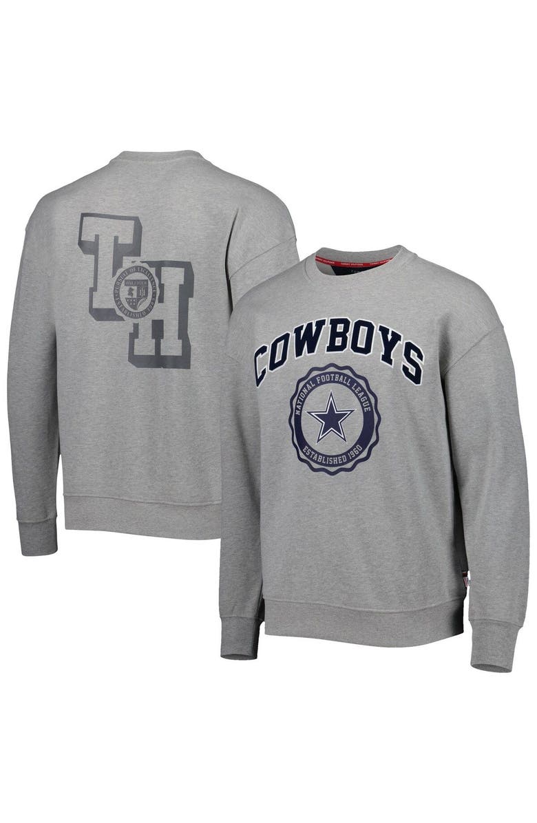 Tommy Hilfiger Men's Tommy Hilfiger Heather Gray Dallas Cowboys Ronald Crew Sweatshirt, Main, color, Heather Gray