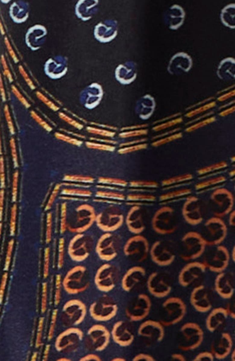 FARM Rio FLORAL GLAM BLUE MINI DRESS, Alternate, color, 