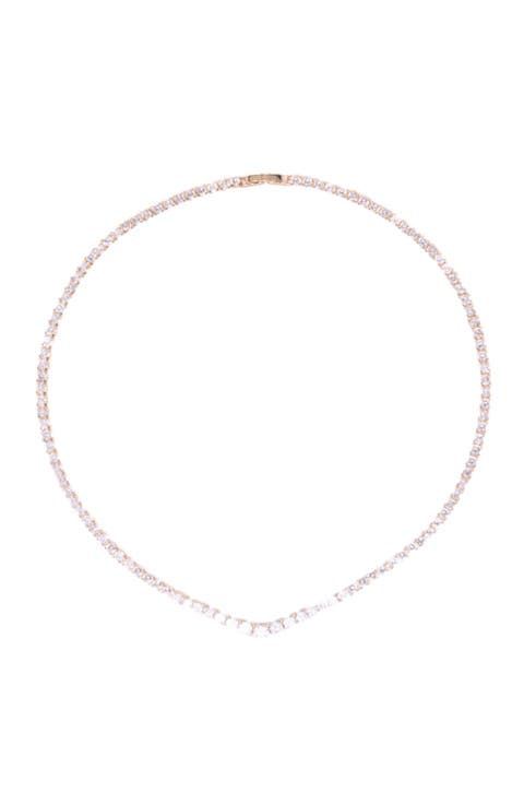 Cascade diamanté necklace