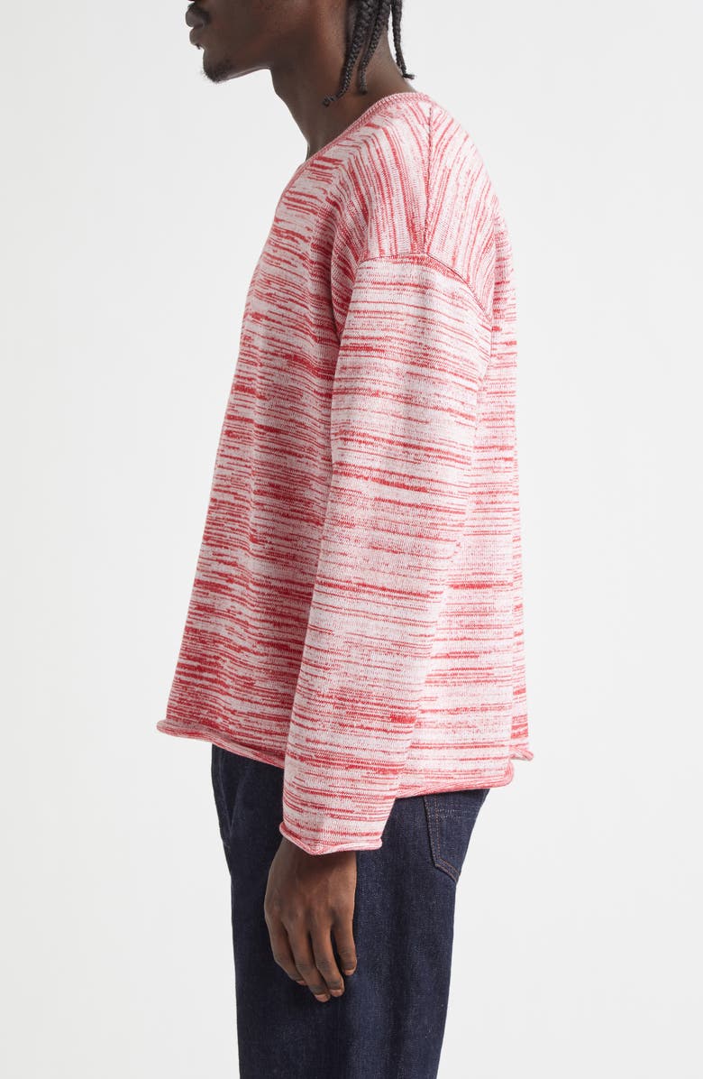 Waste Yarn Project Alive Space Dyed Sweater, Alternate, color, Red