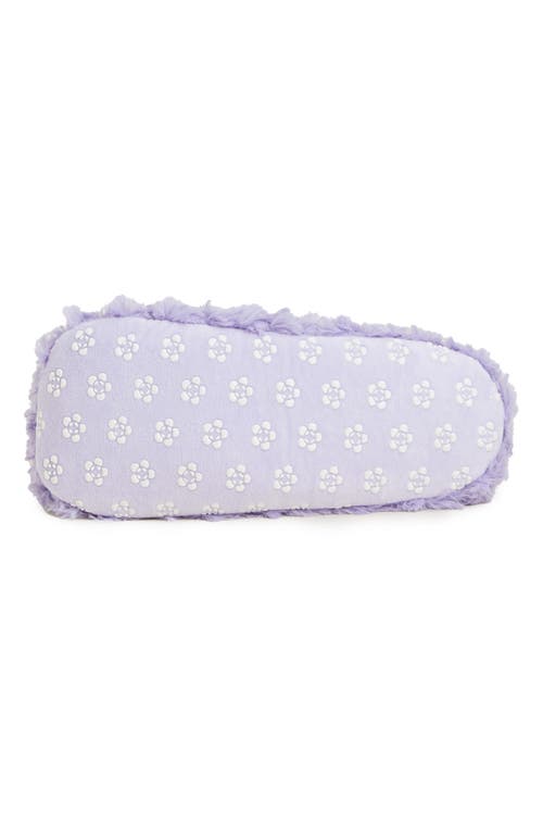 Warmies Curly Plush Slippers In Purple