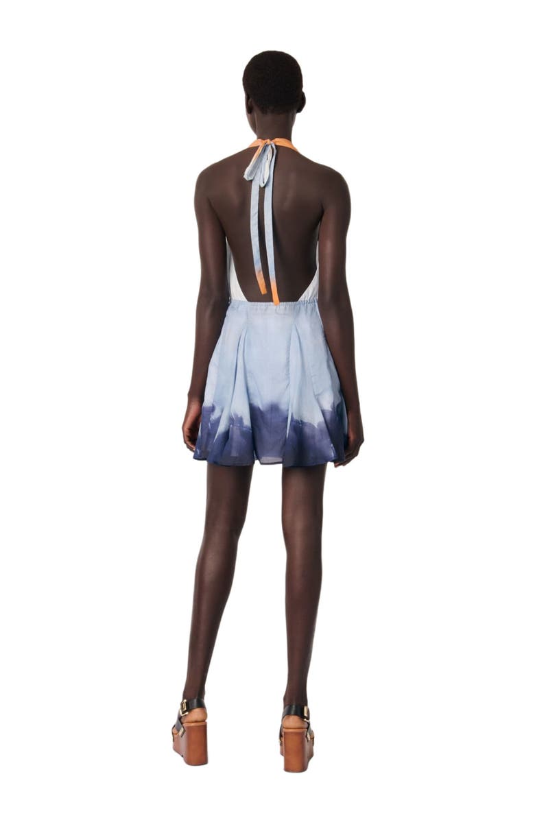 maje Mini tie-dye dress, Alternate, color, 