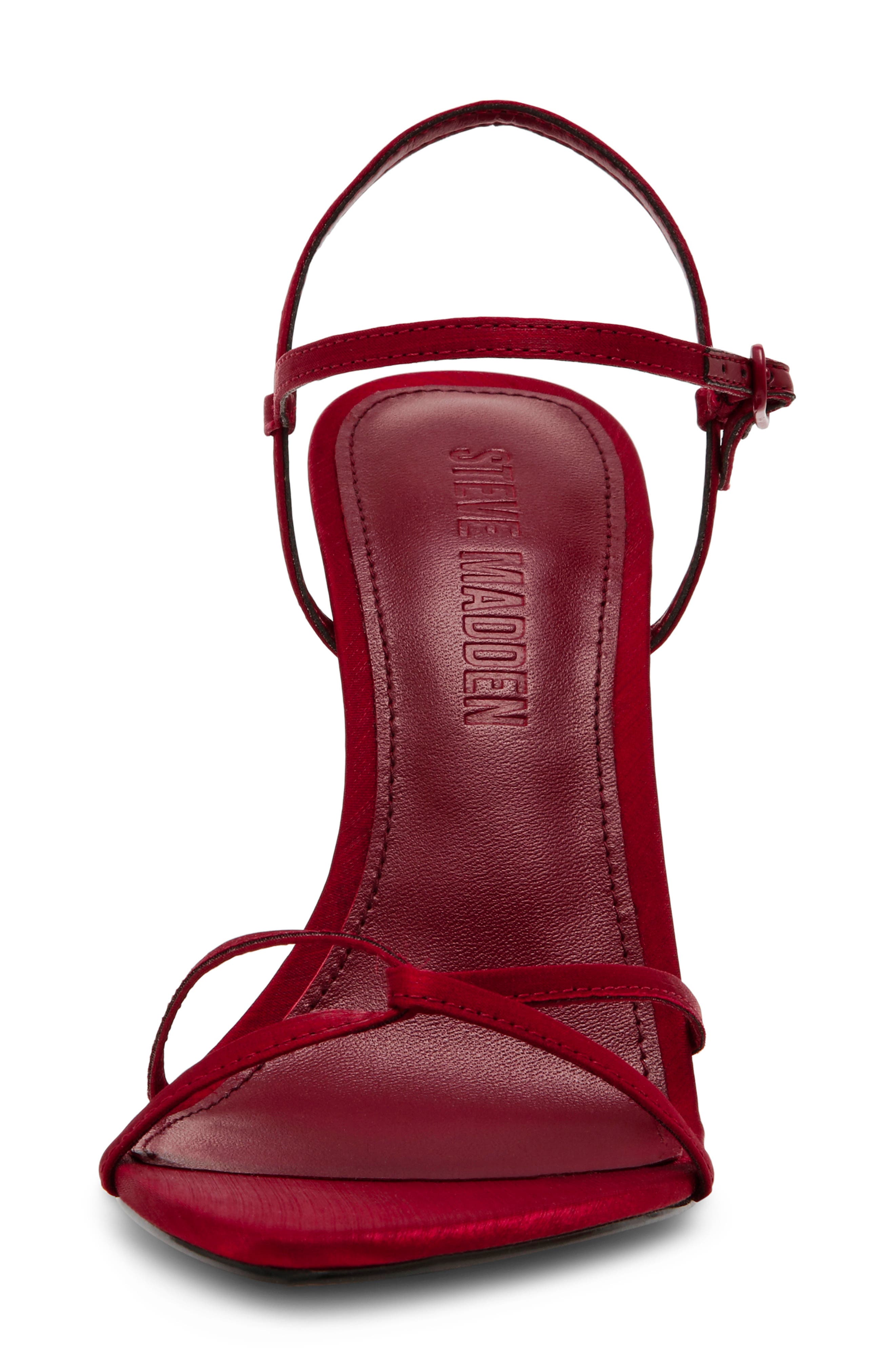stellina satin strappy point toe dress sandals Steve Madden Stellina Women's Sandals Leopard : 9 M