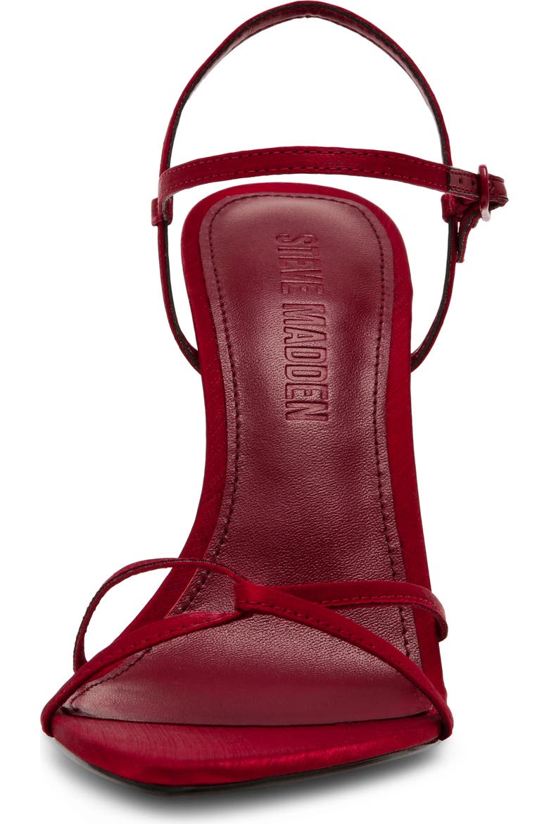 stellina satin strappy point toe dress sandals Steve Madden Stellina Women's Sandals Leopard : 9 M