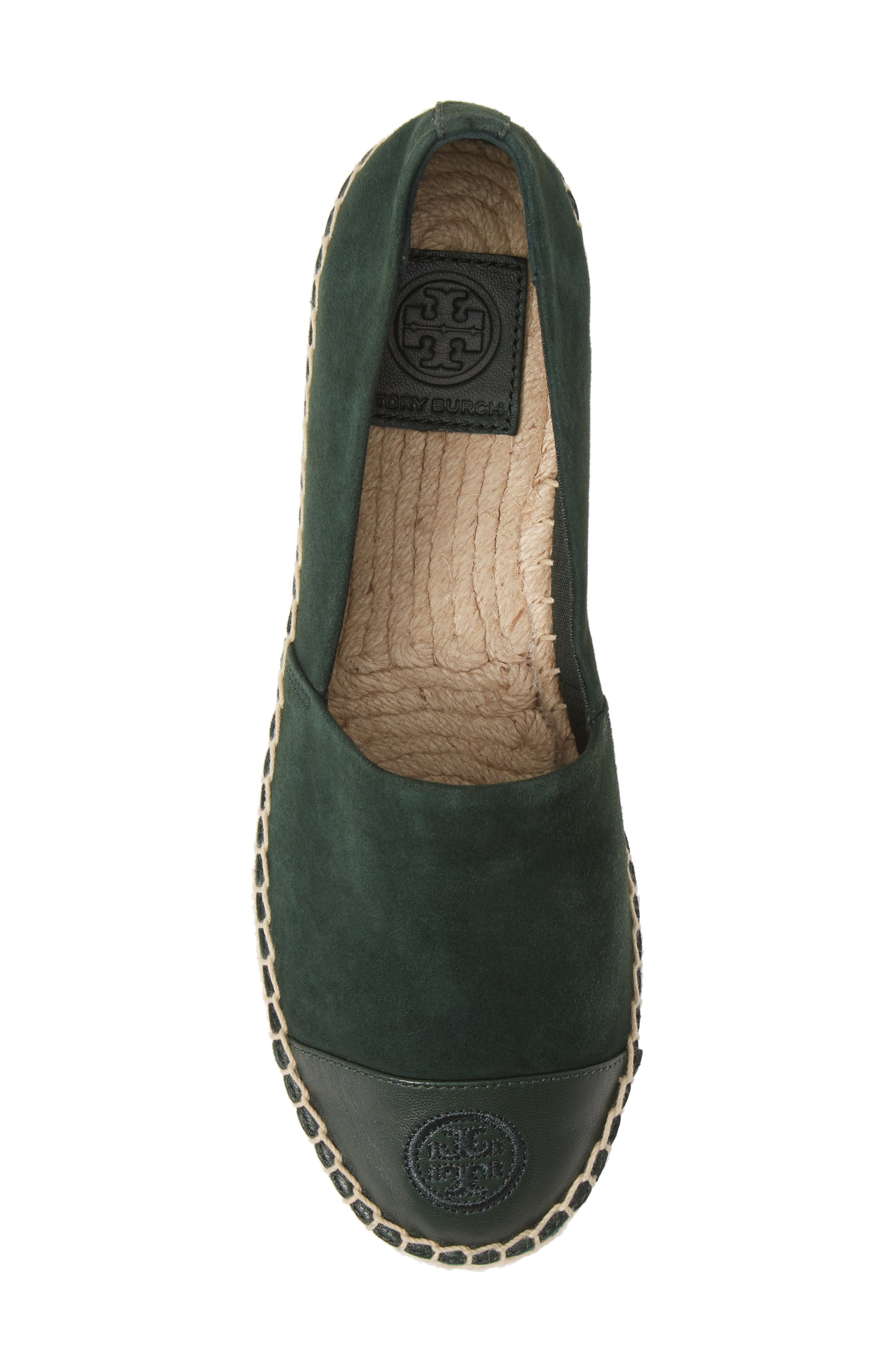 Colorblock Espadrille Flat, Alternate, color, PINE TREE/ PINE TREE