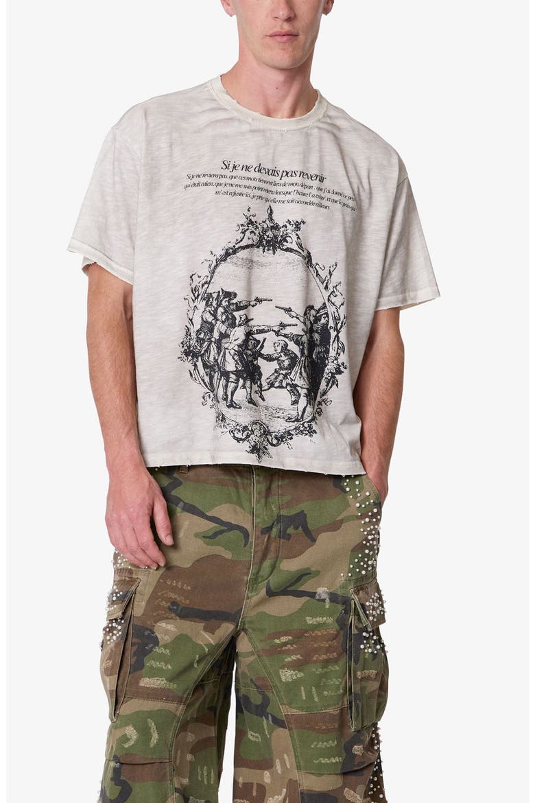 Do Not Return Distressed Graphic T-Shirt, Alternate, color, OFF WHITE