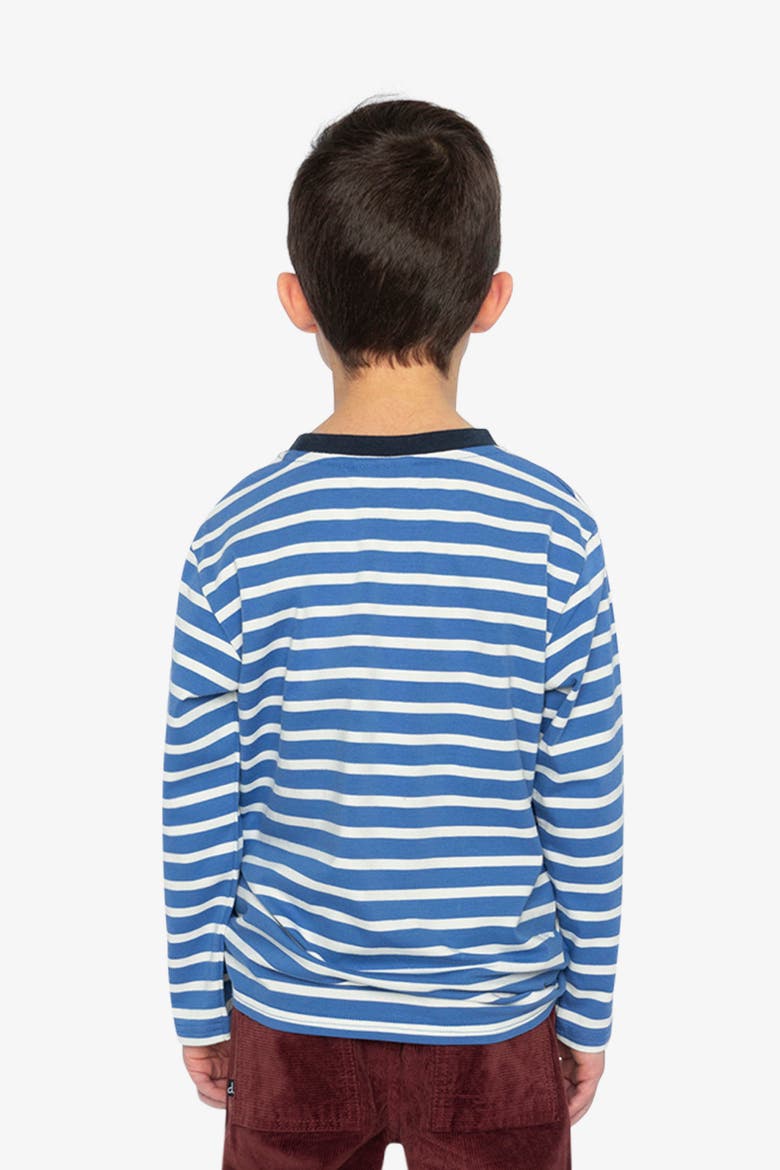 Long Sleeve Stripe Smiley Graphic T-Shirt, Alternate, color, Blue and White Stripes