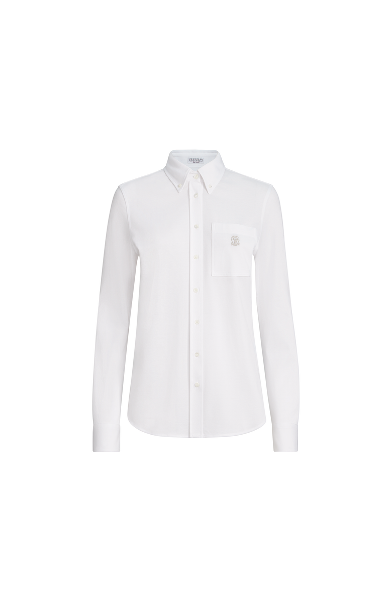 Brunello Cucinelli Piqué shirt, Alternate, color, White